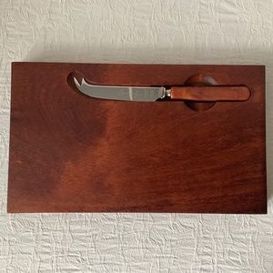 Baribocraft Canada Vintage Cheeseboard w/ cheese knife Made in 🇨🇦